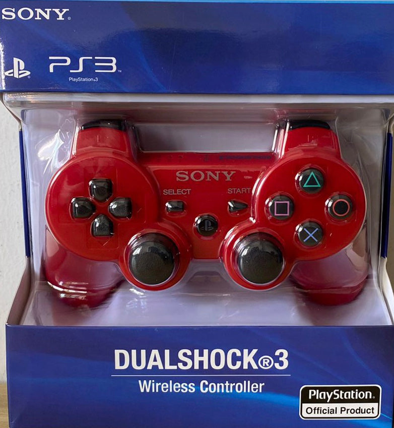 Sony Dualshock 3 Wireless PS3 Controller: Official Sony Gamepad - Red Sony