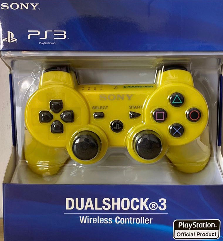 Sony Dualshock 3 Wireless PS3 Controller: Official Sony Gamepad - Yellow Sony