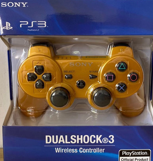 Sony Dualshock 3 Wireless PS3 Controller: Official Sony Gamepad - Gold God of War Ascension