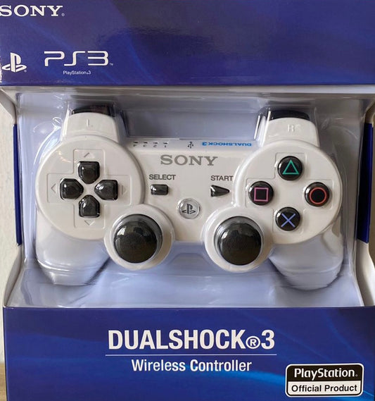 Sony Dualshock 3 Wireless PS3 Controller: Official Sony Gamepad - White